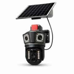 Cybernautt X8G 4MP+4MP 4G Dual Lens Solar Security Camera with Colour Night Vision & Two-Way Audio