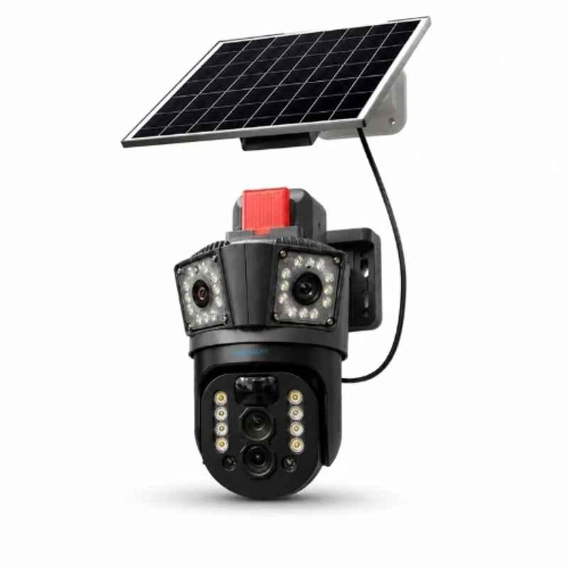 Cybernautt X8G 4MP+4MP 4G Dual Lens Solar Security Camera with Colour Night Vision & Two-Way Audio