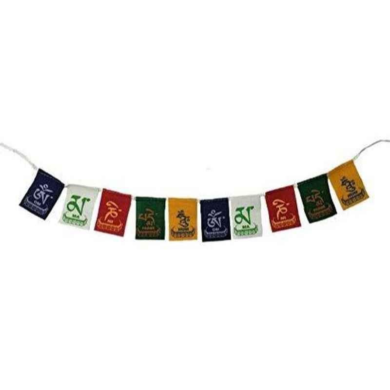 A4S 2ft Multicolor Tibetan Small Buddhist Prayer Flag for All Bikes
