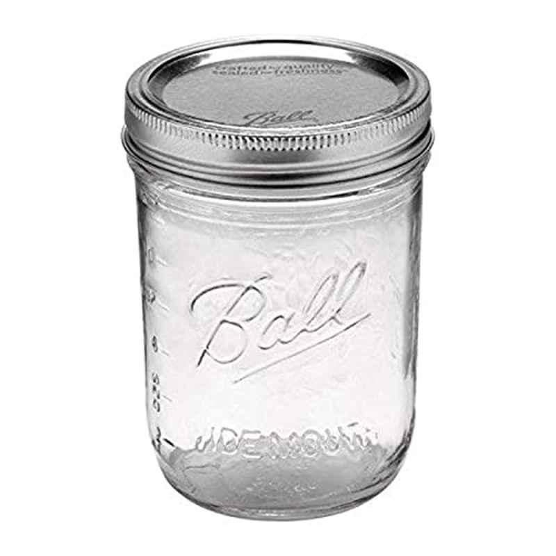 Ball 16 Oz Glass Wide Mouth Canning Jar with Lid