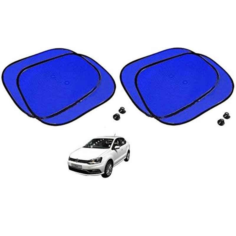 Kozdiko 4 Pcs Blue Chipkoo Car Window Sunshade Curtain Set for Volkswagen Ameo, koz_82895