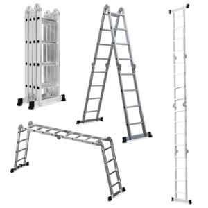 Corvids 16 Steps 14.5ft Aluminium Foldable Multipurpose Super Step Ladder, CALM-404 PRO