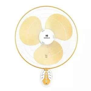 Havells FHWPCPTWHY16 Platina 400 mm Wall Fan White & Yellow