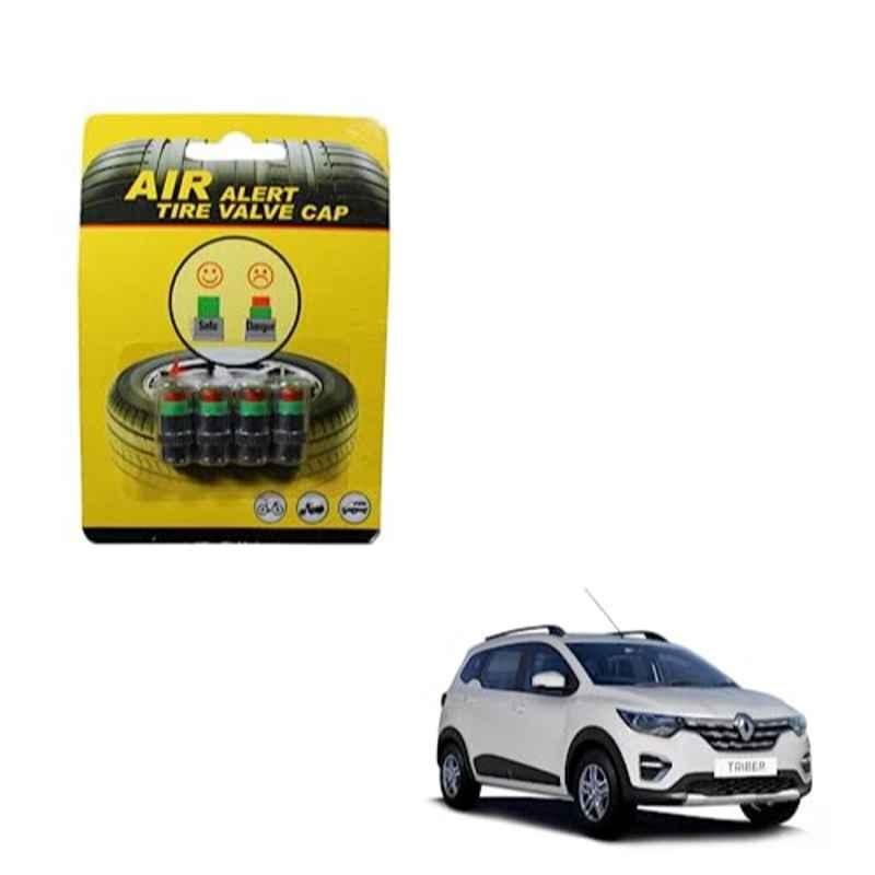 Kozdiko 4 Pcs Plastic Air Pressure Alert Car Tyre Valve Caps Set for Renault Triber
