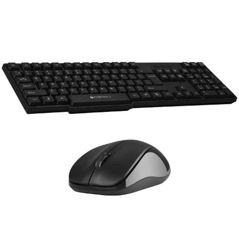 Zebronics ZEB Companion 107 Black Wireless Keyboard & Mouse Combo with 1 Year Warranty