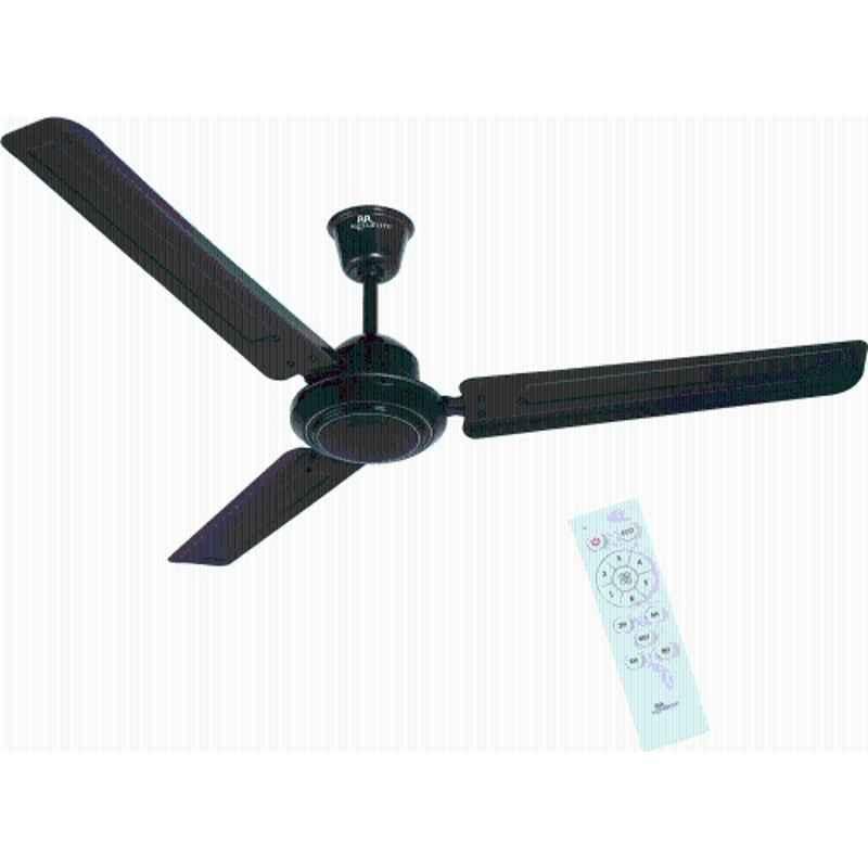 RR Signature Josh 27W Smoke Brown 3 Blades Ceiling Fan with Remote, Sweep: 1200 mm