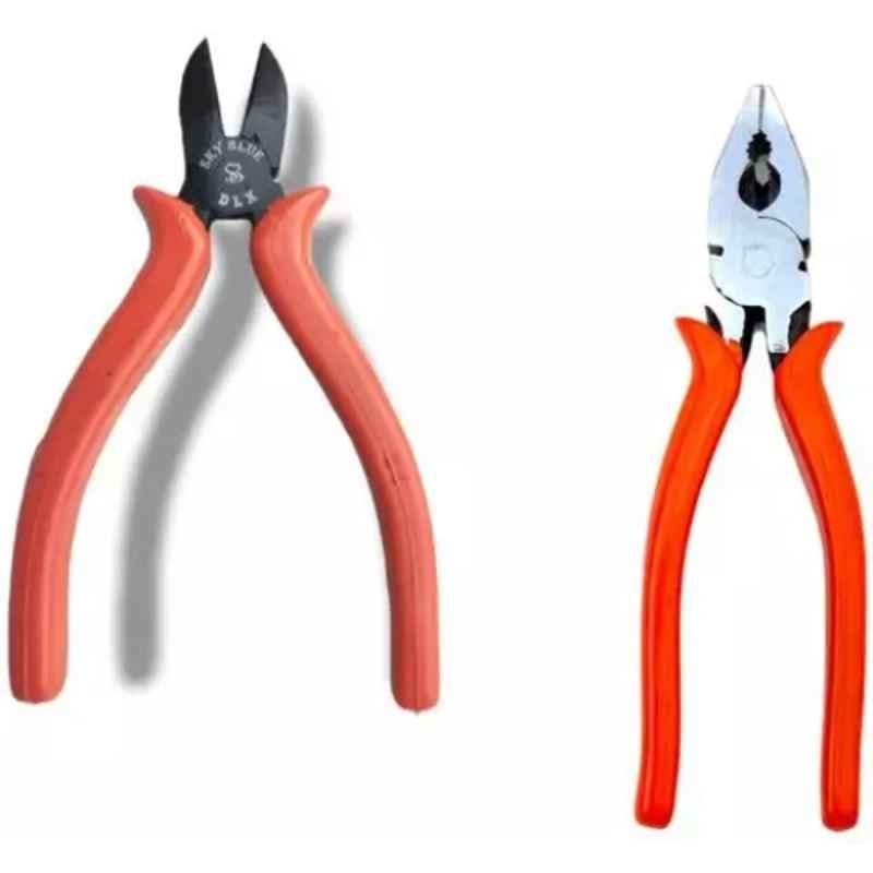 Sky Blue 2 Pcs 7.8 inch Lineman Plier Combo, SBE_PLIER_COMBO_MOD_00699