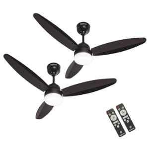 DigiSmart Autum Mark 1 28W 380rpm 3 Blade Smoke Brown BLDC Ceiling Fan with Remote & 5 Years Warranty, Sweep: 1200 mm (Pack of 2)