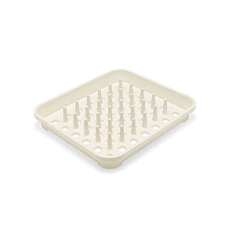 Addis Polypropylene Linen Cream Dish Draining Rack With Drying Pegs, 517943