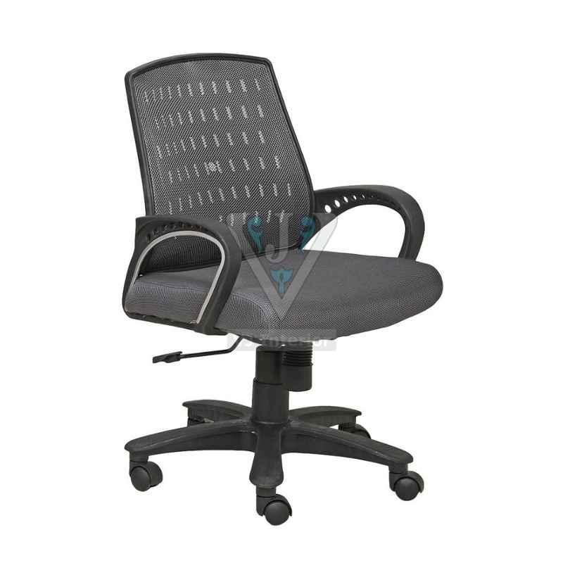 VJ Interior 18x18 inch Mesh Net Fabric Low Back Office Chair, VJ-1302
