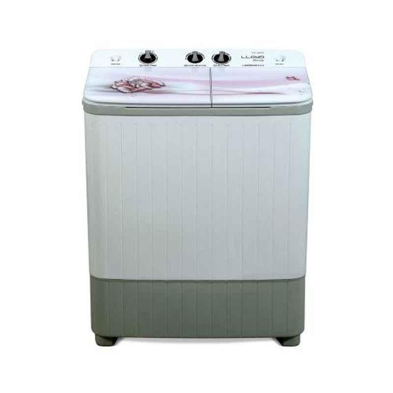 Lloyd Blossom 7kg Light Grey Semi Automatic Top Load Washing Machine, LWMS70HE1