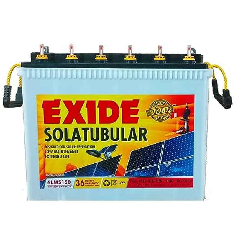 Exide Solatubular 150Ah Tall Tubular Solar Battery, 6LMS150