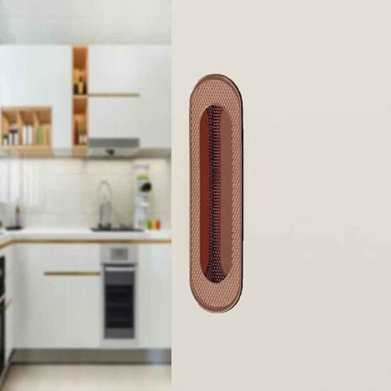 Plantex 160mm Zinc PVD Rose Gold Concealed Handle for Sliding Door, Wardrobe & Kitchen Cabinet- APS-DTC-3770-RG-160MM-CONCELD-HANDL-PK1
