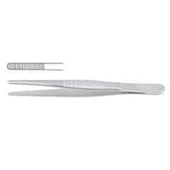 Forgesy 6 inch Stainless Steel Silver Straight Plain Dissecting Forceps, HF-54