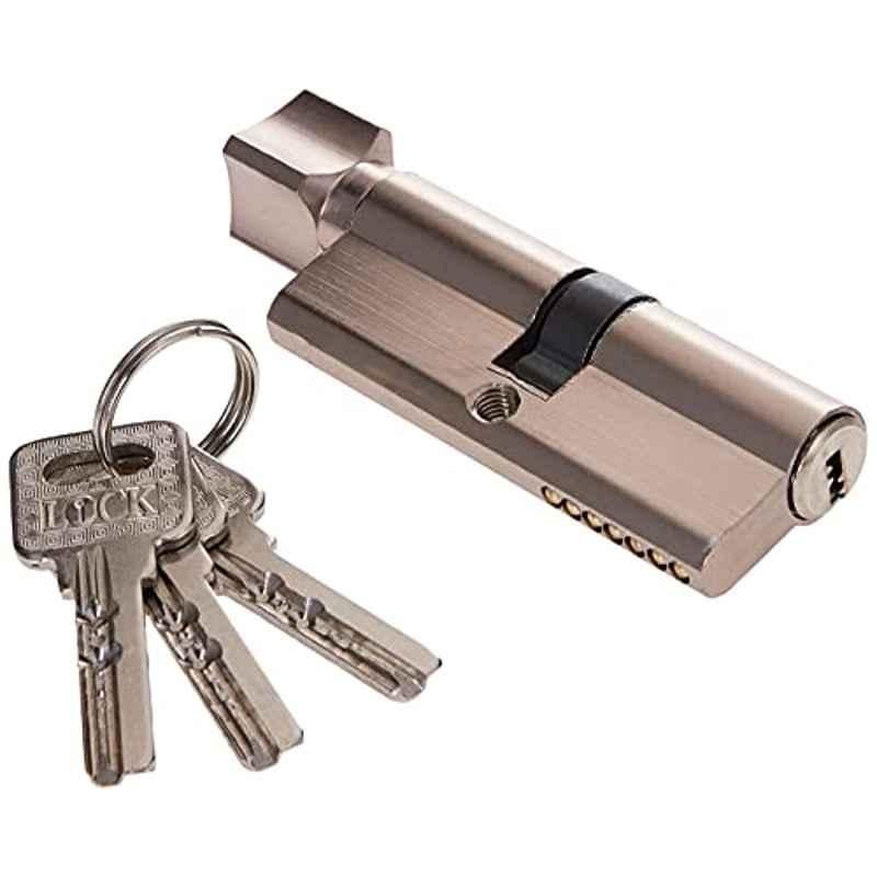 Msm Door Lock Cylinder 7 cm, One Side Key One Side Knob Spanish Product