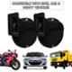 AllExtreme Shon Windtone Horn Bike & Car Horns Super Loud Sound Air Siren (12V, Black & gold), (Pack of 2)