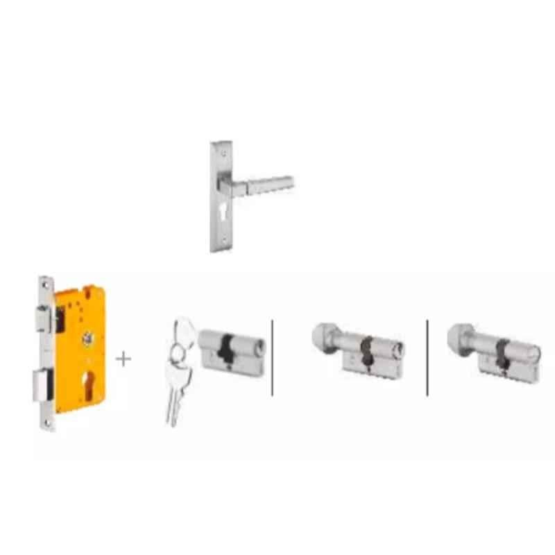 Dorset Cosmo HL CS 8 inch Stainless Steel Lock Set with Coin & 70mm Knob Cylinder (Pack of 3)