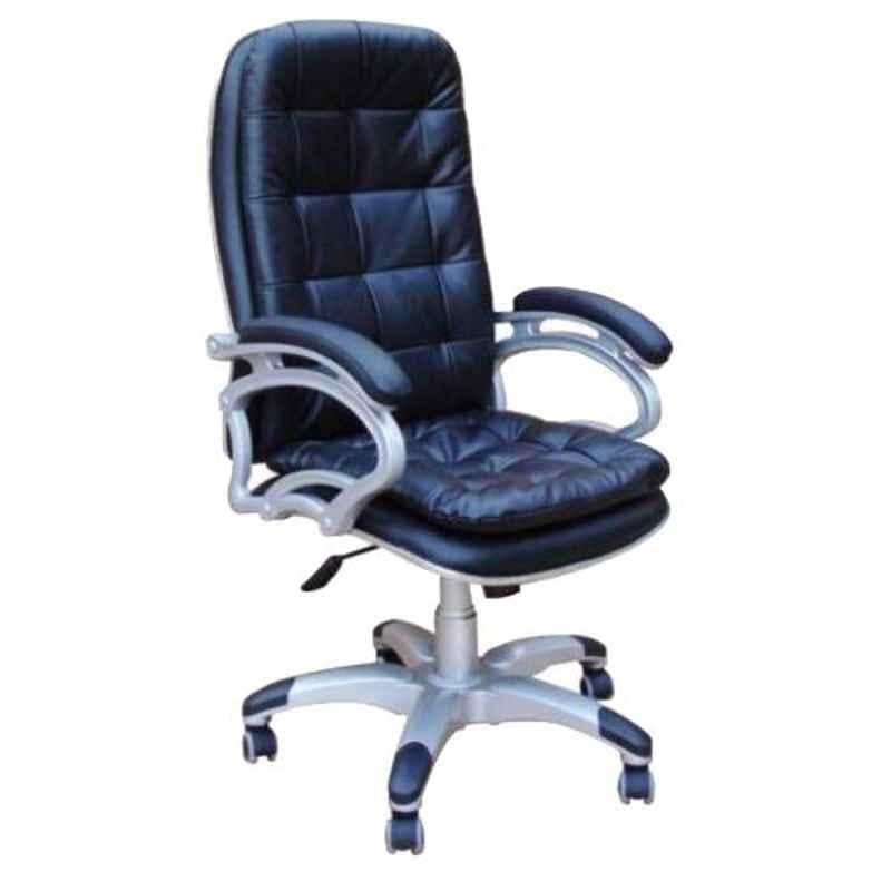 Arko Black Medium Steel High Back Adjustable Central Tilt Executive Chair, ARK-CH-012