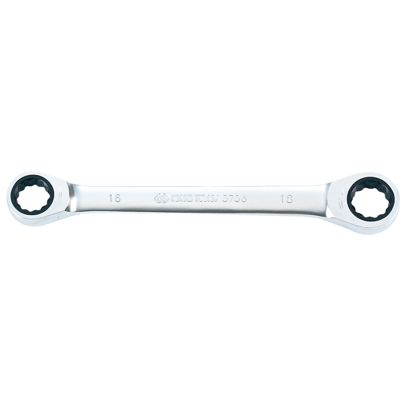 King Tony 16x18mm Chrome Plated Double End Speed Wrench, 37361618M