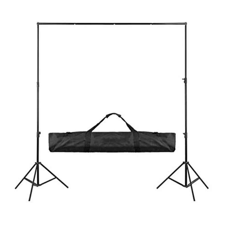 Rubik 3x2m Black Studio Background Cloth Holder Stand