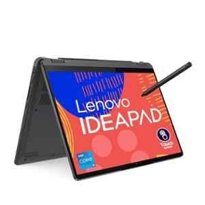 Lenovo IdeaPad Flex 5 Storm Grey Laptop with Intel Core i5-1235U Processor/8GB/512GB SSD/Win 11/Office 2021/Fingerprint/FHD Camera with 14 inch FHD Display, 82R70068IN