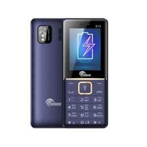 Cellecor E10 32GB/32GB 2.4 inch Blue Dual Sim Feature Phone with Torch Light & FM