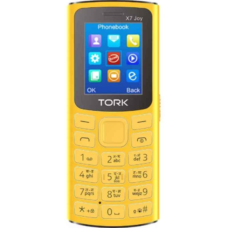 Tork X7 Joy 1.8 inch Yellow Feature Phone