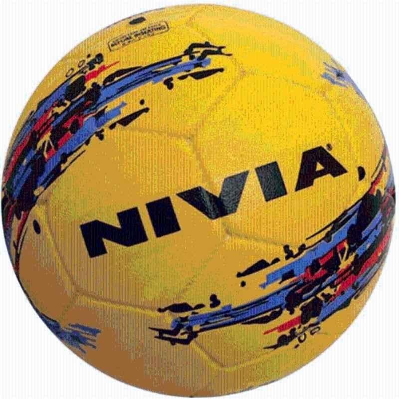 Nivia Storm 22cm Yellow Football, Size: 5