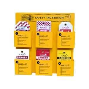 Lukko Safety 6 Holder Safety Tag Station Kit-II, LS-T91