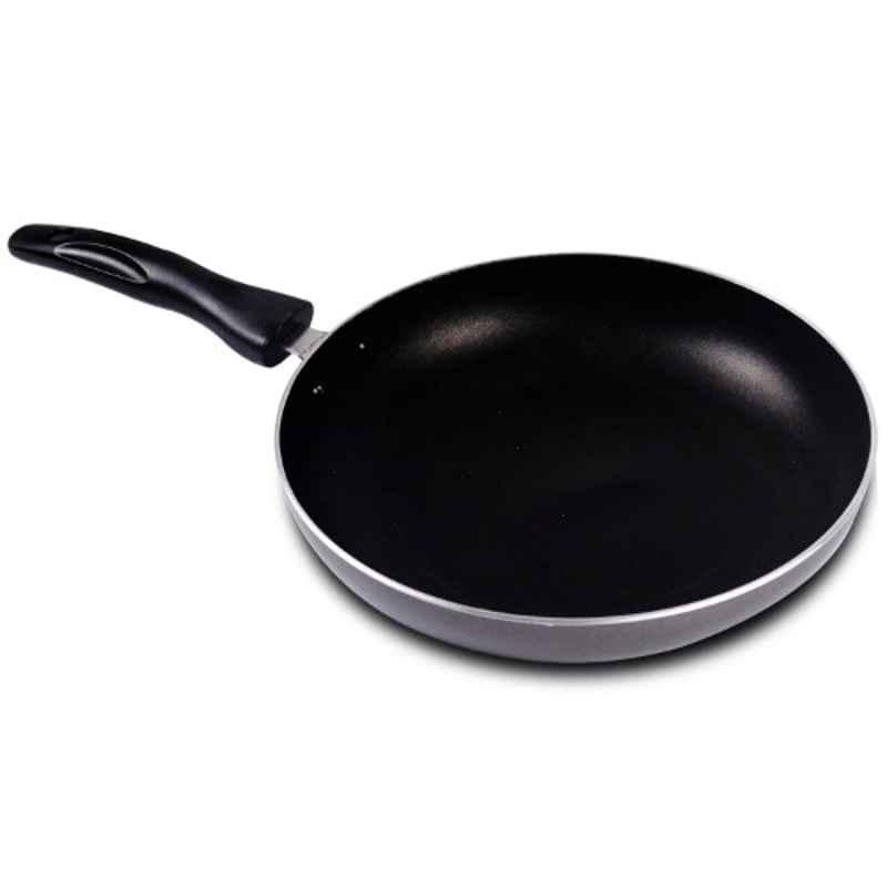 iBELL 24cm Black & Grey 3 Layer Premium Non Stick Fry Pan, IBLFP24G