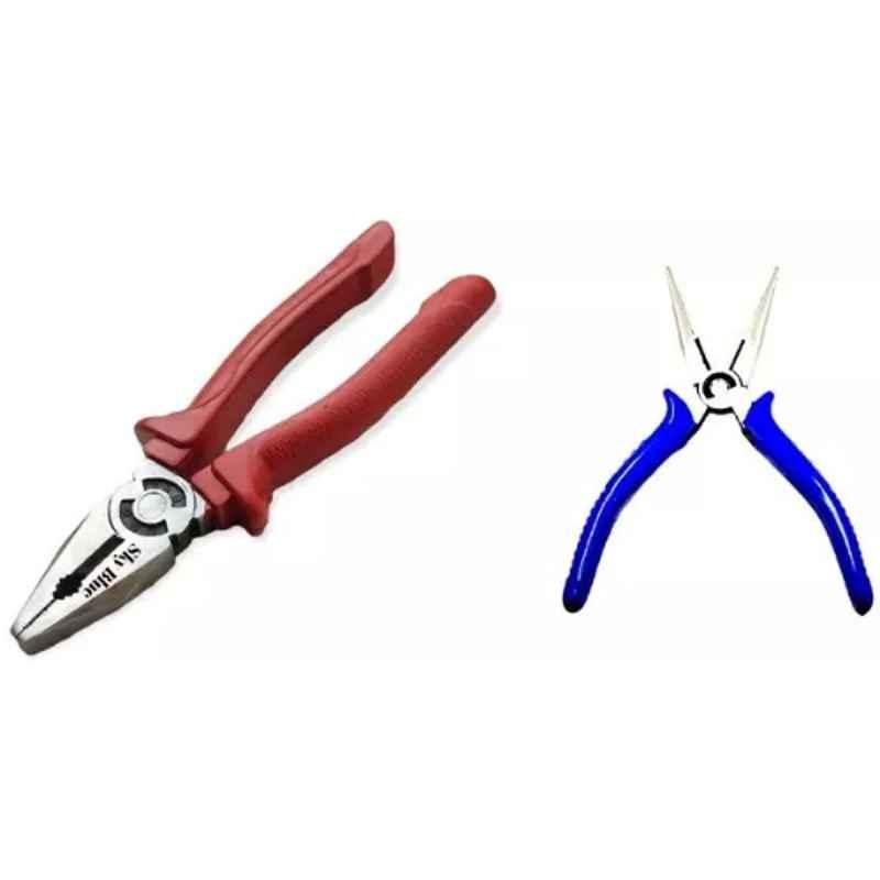 Sky Blue 2 Pcs 7.8 inch Lineman Plier Combo, SBE_PLIER_COMBO_MOD_00558