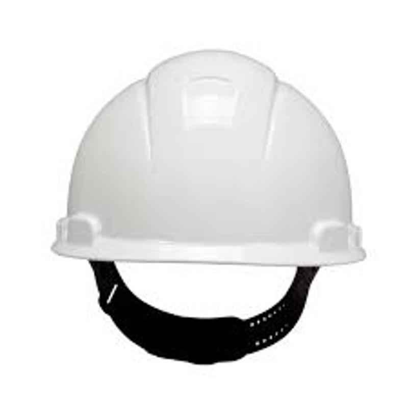 3M H-401R 4 PT White Unvented Ratchet Safety Helmet (Pack of 10)