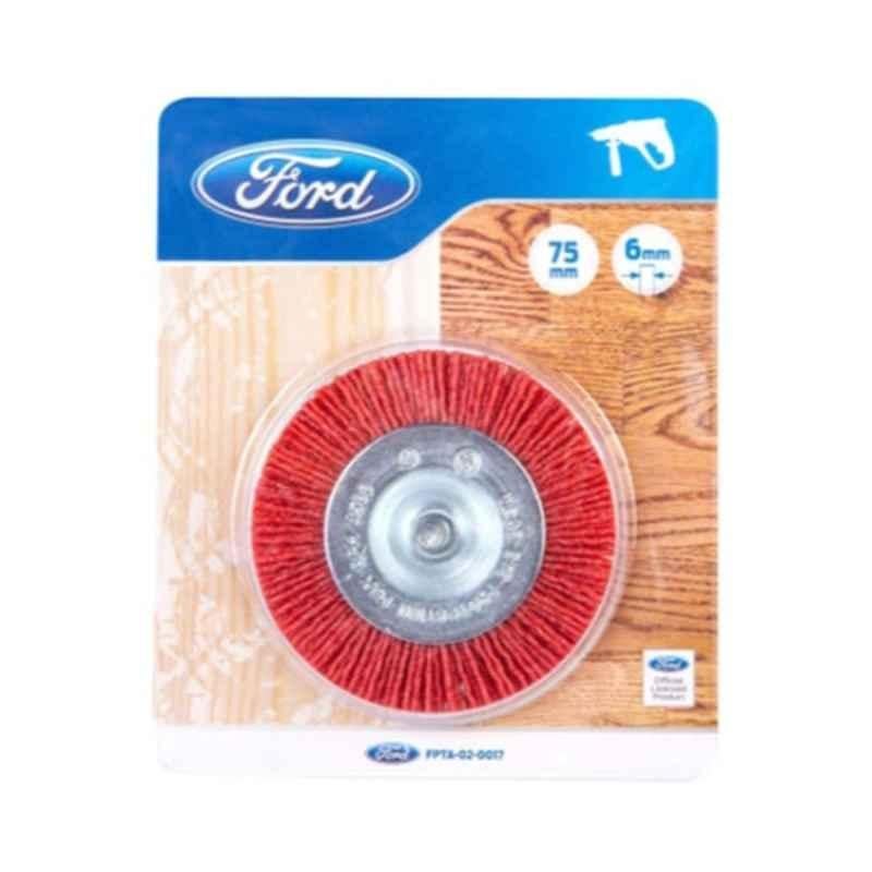 Ford Nylon Silver & Red Cup Brush, FPTA-02-0017