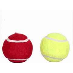 Matrica Leather Standard Red & Yellow Professional Grade Impact Cricket Tennis Ball for Club Play (Pack of 2)