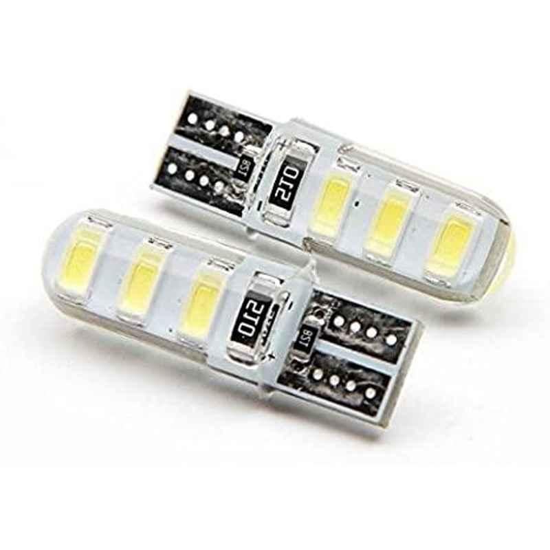 AOW 6 SMD (Blue) Gel LED Parking Bulb Pilot Light/License Plate car Lights For Fiat Punto Evo (Pair/12V)