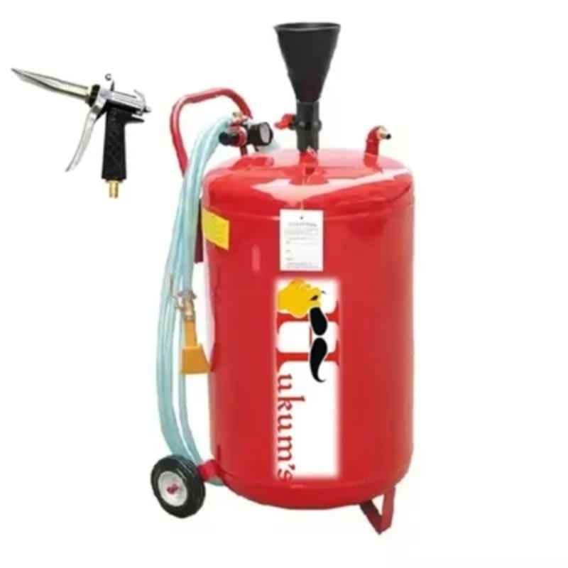 Hukums 80 Litre Mild Steel Red Car Washing Foam Tank