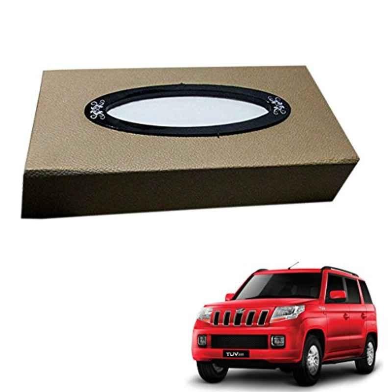 Kozdiko 200 Sheets 100 Pulls Beige Tissue Paper Box for Mahindra TUV 300, koz_22445