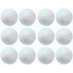 Payal Creation 80g Plastic White & Red Heavy Wind Cricket Training Ball, (Pack of 12)