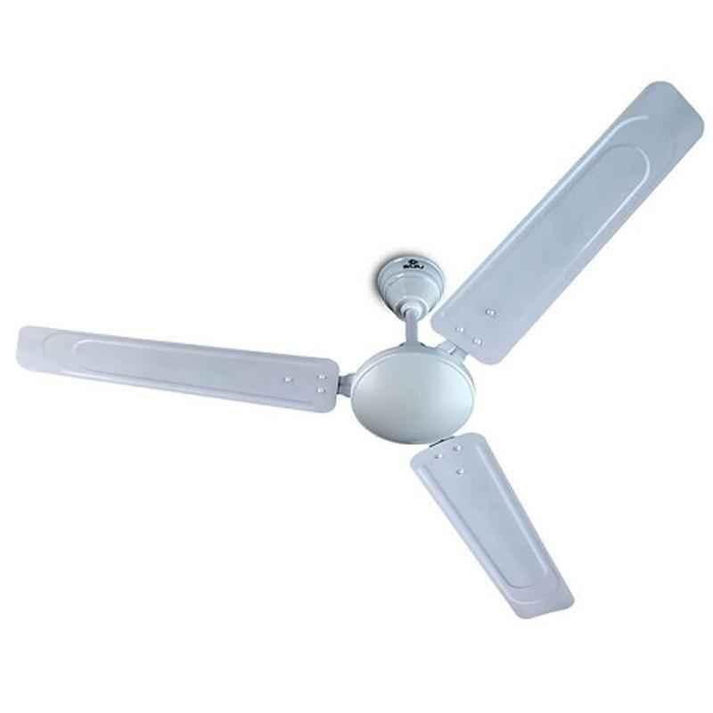 Bajaj Shimmer Pearl White Ceiling Fan, 251056, Sweep: 1200 mm