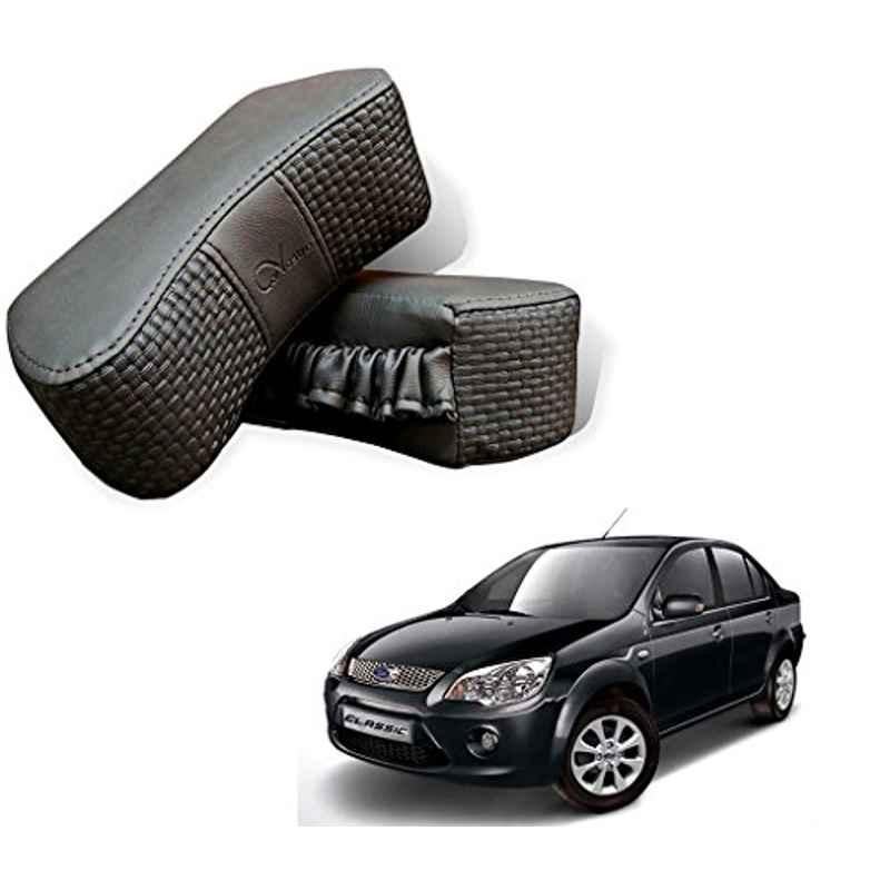 Kozdiko 2 Pcs Memory Foam Grey Car Vastra Neck Rest Cushion Set for Ford Fiesta Classic, koz_5403