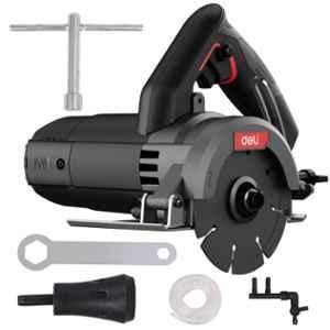 Deli DE-YS110-1E 13000W 13000rpm Black Electric Marble Cutter with Adjustable Bevel