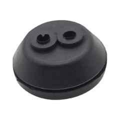 Taylor Rubber Black Rubber Twin Nozzle Grommet Part for Electric Vehicle & Electronics, EVE-122 (Pack of 1000)