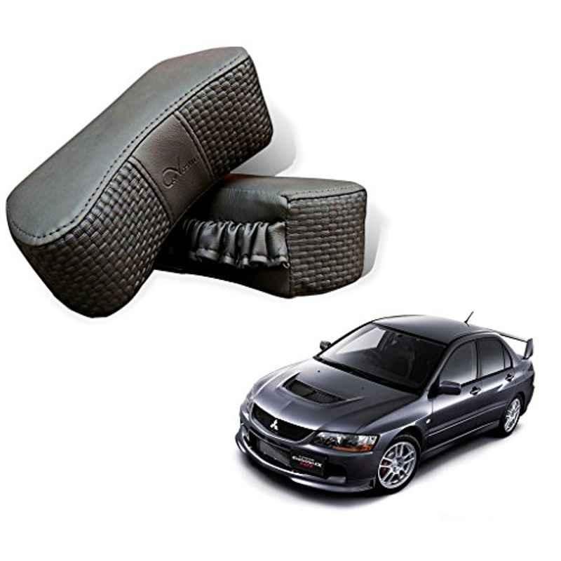 Kozdiko 2 Pcs Memory Foam Grey Car Vastra Neck Rest Cushion Set for Mitsubishi Lancer, koz_5449