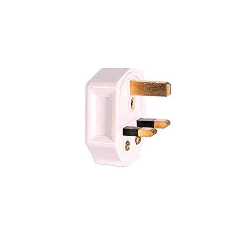 Generic 13A White 3 Pin UK Plug with Fuse