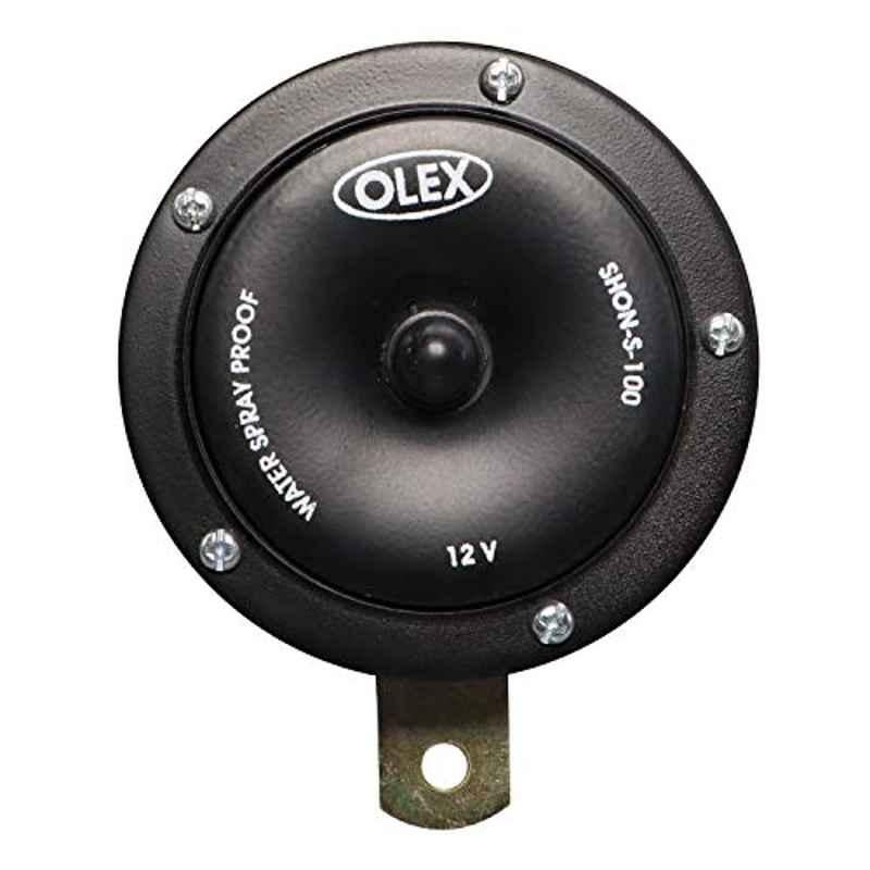 AllExtreme Shon S-100 Bike & Car Horns Super Loud Sound Air Siren (12V, Black)