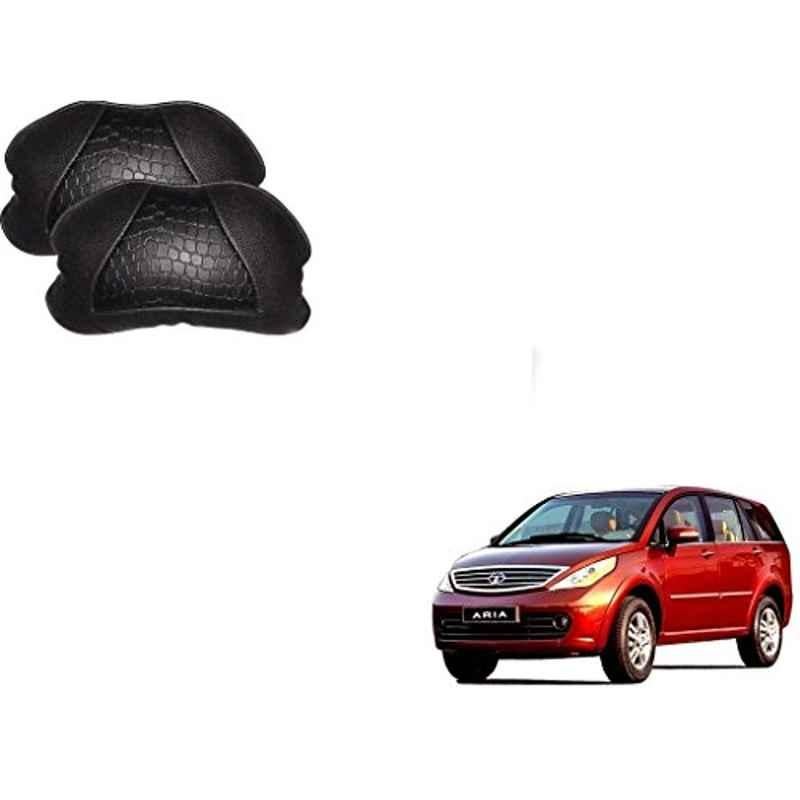 Kozdiko 2 Pcs Memory Foam Black Neck Rest Cushion Pillow Set for Tata Aria