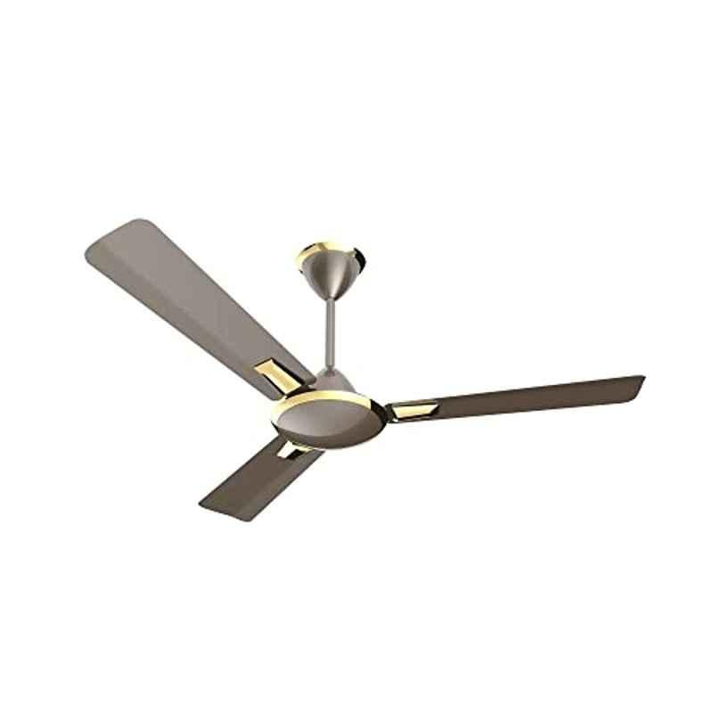 Crompton Premion Aura 55W 380rpm Dusky Brown 3 Blade Ceiling Fan with 2 Years Warranty, CFHSAURPM48TTN1Z, Sweep: 1200 mm