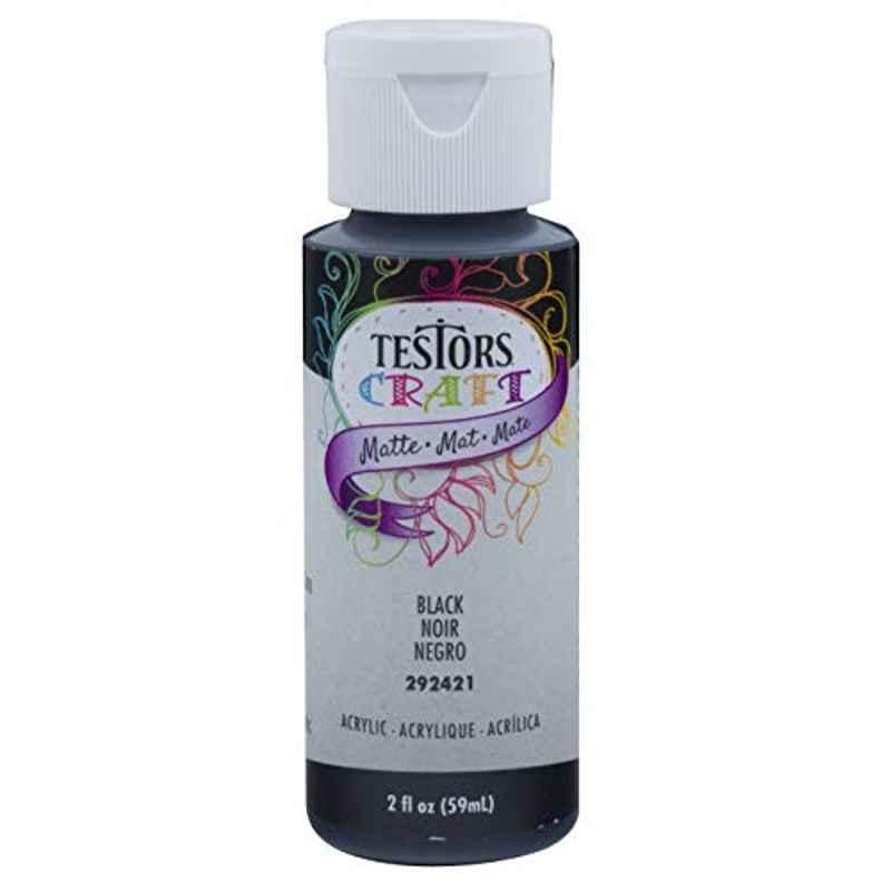 Testor 59ml Black Matte Acrylic Paint, 292421A
