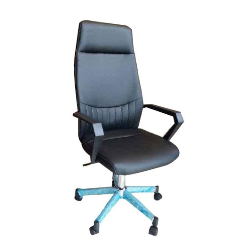 Smart Office Furniture PU Black High Back Office Chair, W-122B-H