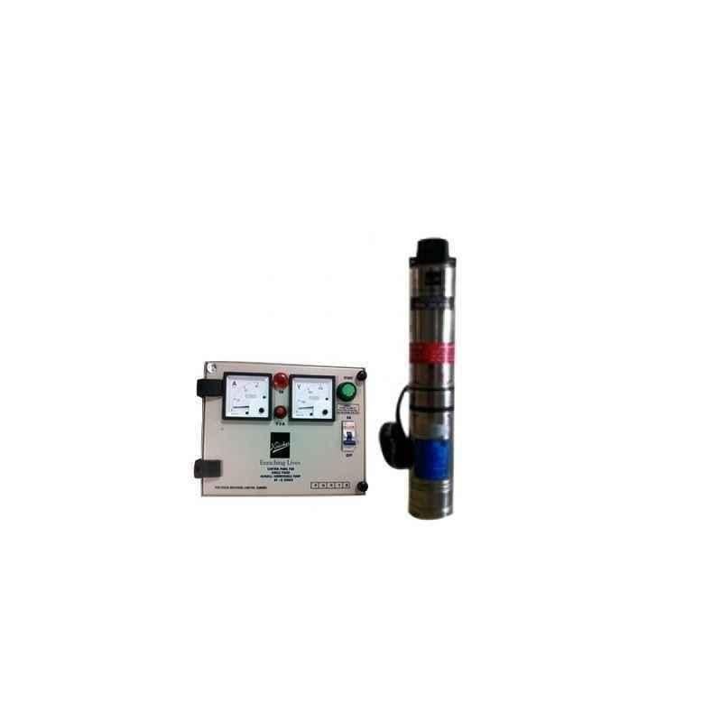 Kirloskar KP4-0321S 1.5HP Oil Filled Borewell Submersible Pump with Control Panel, Total Head: 440 ft